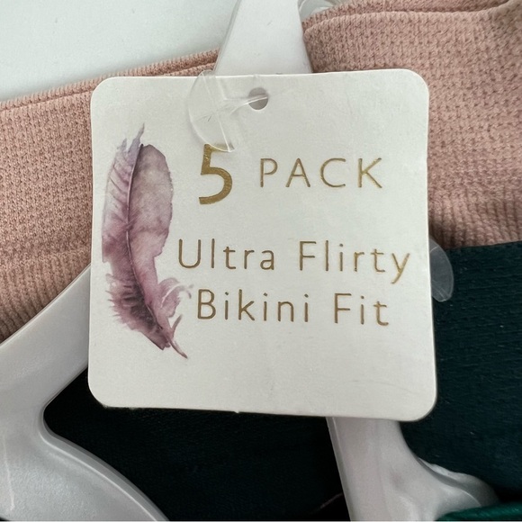 Jessica Simpson Women’s Pantie Small Pkg/5 Ultra Flirty Bikini Fit Multi Colors - Picture 7 of 9